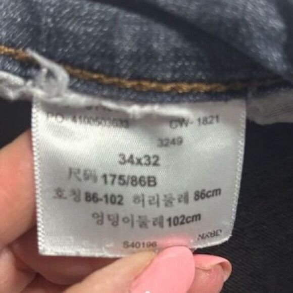 Levi's Men's Straight Jeans Standard Waist 34x32 Medium Blue Denim - Picture 5 of 9